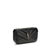 Saint Laurent Black Lamb Ovis Aries Aries Shoulder Bag